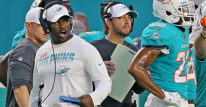 In a no-win situation, Brian Flores has two coaching wins in his first season with the Dolphins.