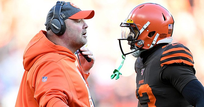 Freddie Kitchens does not do the end of the first half well. {New York Post]