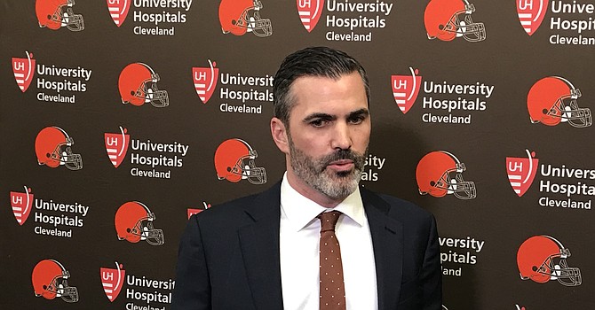 Kevin Stefanski's planned family move to Cleveland was put on hold by the coronavirus pandemic, and he's been working remotely from Minnesota as the Browns' offseason heats up. (TLOD.com)