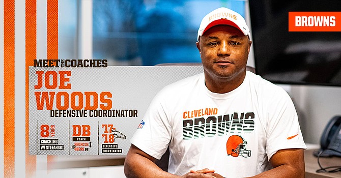 New Browns defensive coordinator Joe Woods plans to blend his defensive philosophy from his experiences over the past 10 years. (clevelandbrowns.com)