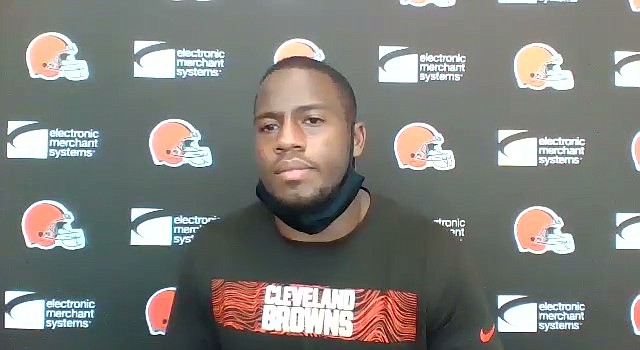 Nick Chubb's selflessness won't allow him to stew about losing the NFL rushing title last season. (Cleveland Browns)