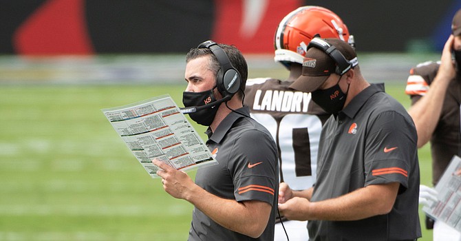 Kevin Stefanski's first game as Browns head coach/offensive play-caller could not have gone worse. (USA Today)