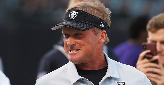 Raiders coach Jon Gruden has to put out the fires blazing on his defense. (Raiders Wire)