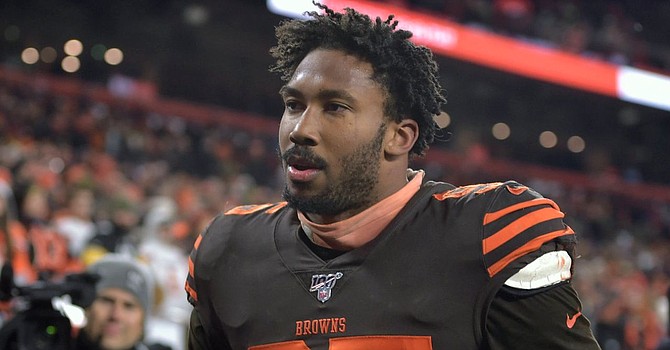 Myles Garrett already has been ruled out for the game in Jacksonville on Sunday (Newsday)
