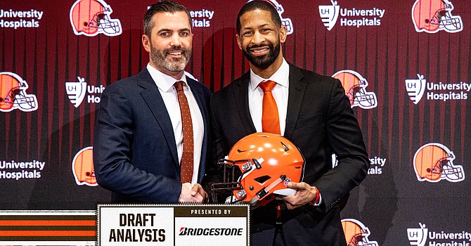The union of GM Andrew Berry and head coach Kevin Stefanski has taken a good roster and made it into possibly a playoff roster. (Cleveland Browns)