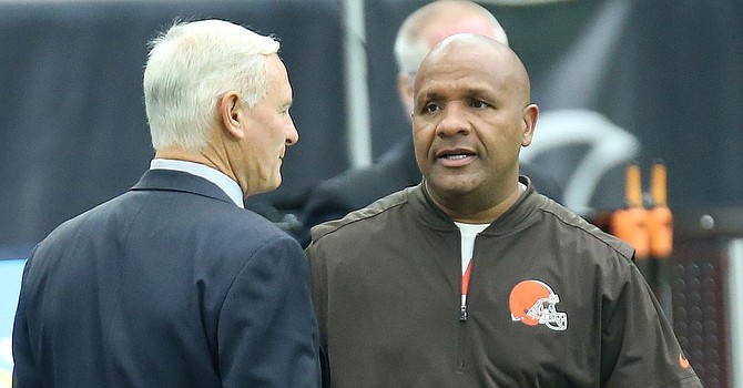 Hue Jackson accused Jimmy Haslam of lying to him and destroying his reputation as an NFL coach. (Cleveland.com)