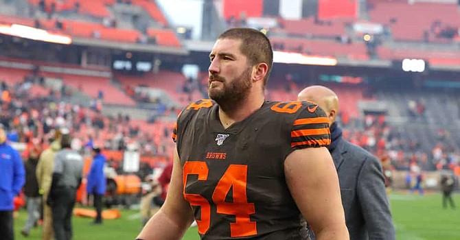 As the union president, Browns center JC Tretter is at the center of teams boycotting offseason activities on the field. (Icon Sportwire)