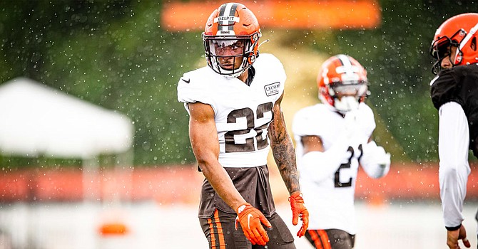Safety Grant Delpit believes he'll be fully ready for training camp after rehabbing a ruptured right Achilles tendon his entire rookie season. (Cleveland Browns)
