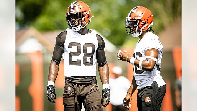 David Njoku Rookie NFL 2017 Cleveland Browns Editorial Photo