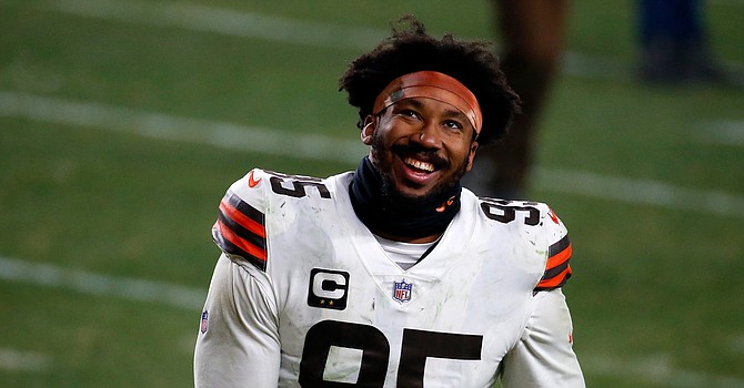 Myles Garrett already ranks as the best pass rusher in Browns history. He should be their all-time sack leader by 2023. (Getty Images)