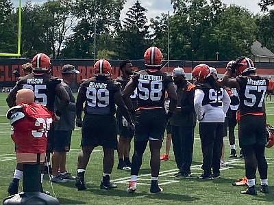 The interior of the Browns' defensive line is being completely overhauled, with only one returning player among eight defensive tackles. (TLOD)