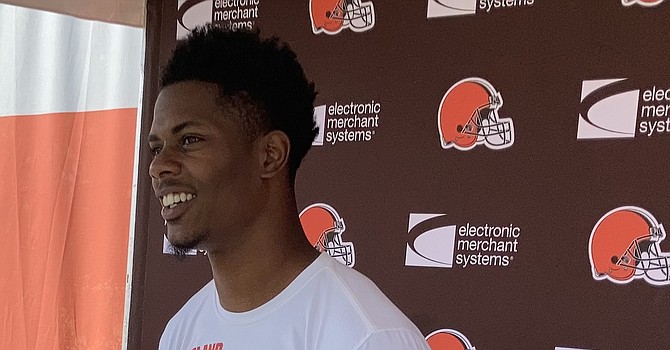 Greedy Williams is happy to be participating in training camp without any restrictions. (TheLandOnDemand)