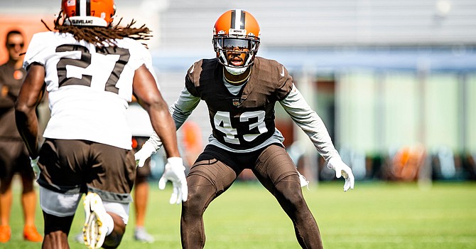 New Browns safety John Johnson is looking forward to opening the season against the Chiefs, and he feels the vibe in the building. (Cleveland Browns)