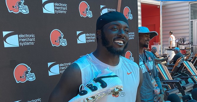 Rookie safety Richard LeCounte called this his 'best preseason ever' for playing in two homecoming games and also receiving a pair of cleats from Odell Beckham Jr. (TheLandOnDemand)