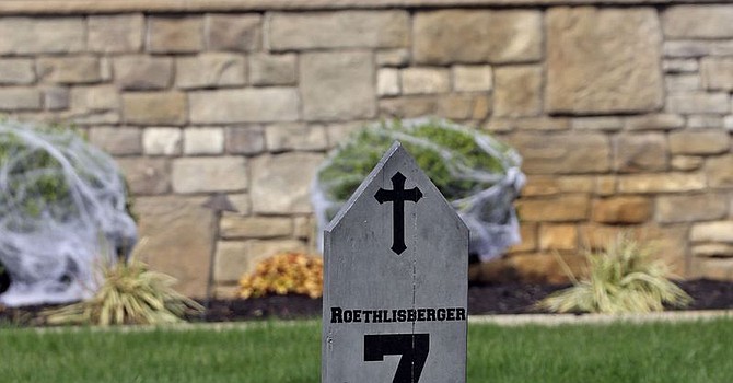 Myles Garrett's Halloween decorations include a mock graveyard of opposing quarterbacks, but he hasn't yet chased the ghost of Ben Roethlisberger from FirstEnergy Stadium. (Joshua Gunter, Cleveland.com)