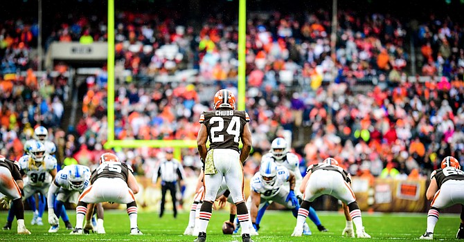FirstEnergy Stadium was all Nick Chubb's, as he carried the Browns to a win with their passing game less than good again. (Cleveland Browns)