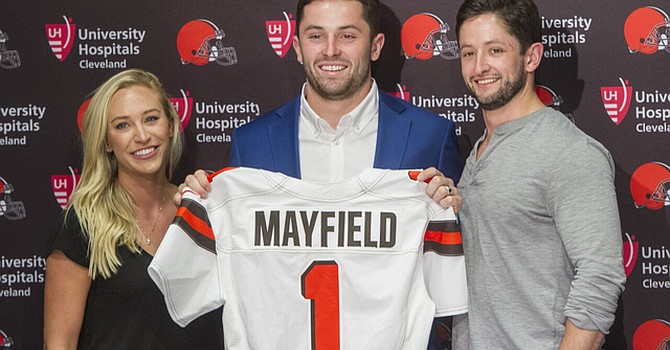 When the Browns drafted Baker Mayfield first overall in 2018, they hoped their search for a franchise quarterback had finally ended. (Associated Press)