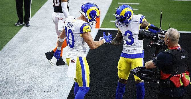 Odell Beckham Jr. didn't seem to have problems establishing chemistry mid-season with Rams QB Matthew Stafford.