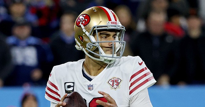 If the speculated trade price for Jimmy Garoppolo of a fourth-round pick and a future conditional pick is accurate, the competition for the 49ers quarterback should be fierce. (Getty Images)