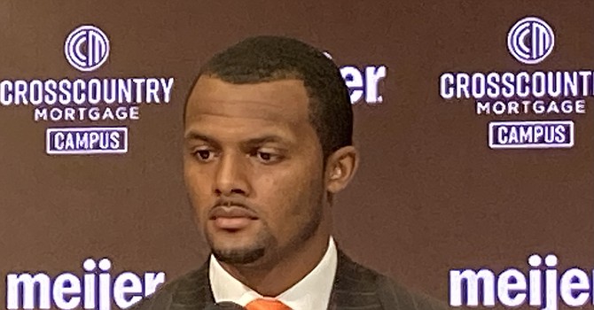 Deshaun Watson, who insists he will fight to clear his name, will meeting will be interviewed by NFL investigators this week. (TheLandOnDemand)