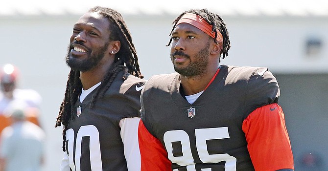 A reunion of Jadeveon Clowney and Myles Garrett was secured when Clowney and the Browns agreed to terms on Sunday. (Cleveland.com)