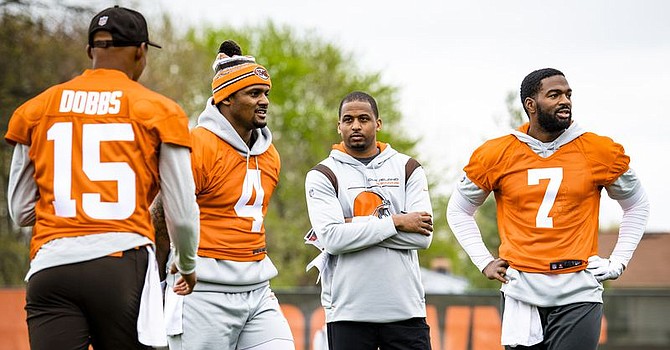 Three new quarterbacks pose one challenge to the coaches. Preparing two to start is another. (Cleveland Browns)