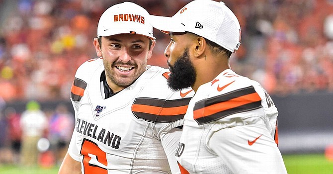 Baker Mayfield's demise had more to do with his falling out with Odell Beckham Jr. than an injury to his left shoulder. (ESPN.com)