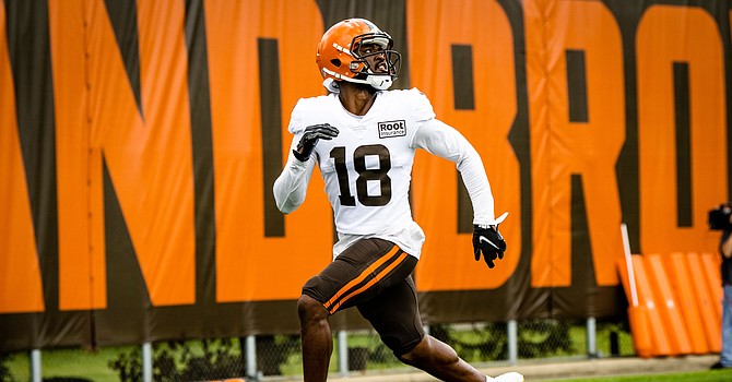 Remember when David Bell was hyped as an instant starter in Kevin Stefanski's new, three-receiver alignment? He needs to stack some positive days for that to come to fruition. (Cleveland Browns)