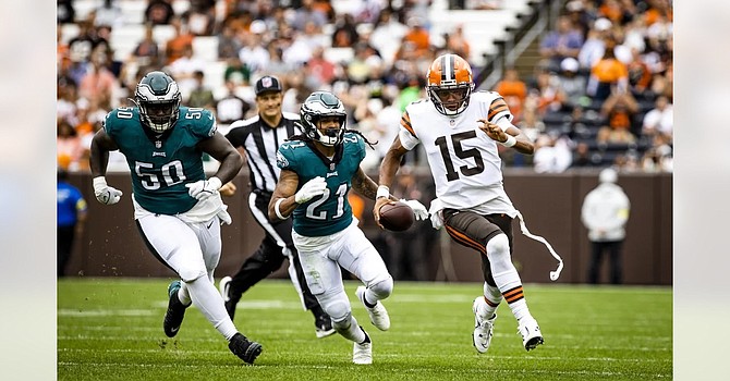 Josh Dobbs' 36-yard scramble run was the longest offensive play for the Browns in their 21-20 loss to the Eagles. (Cleveland Browns)