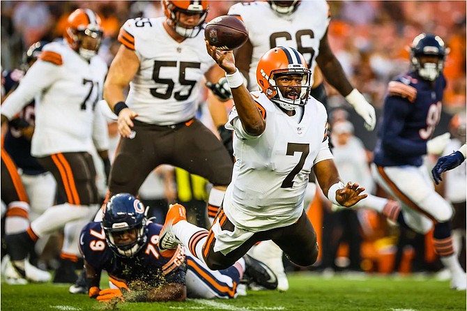 Grade Jacoby Brissett's performance against the Panthers in Browns