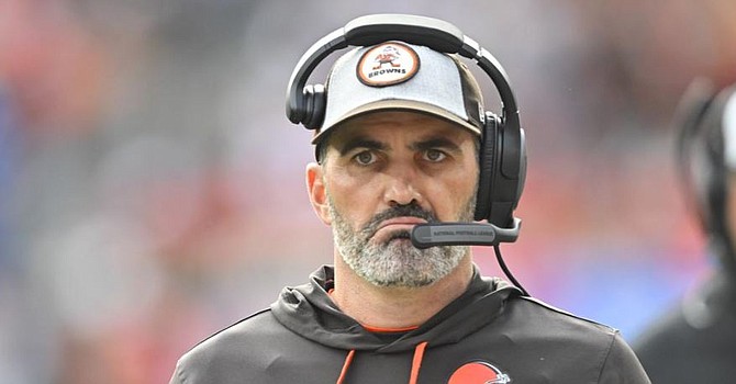 Browns coach Kevin Stefanski was not pleased with sloppy tackling, a late interception in the end zone, dumb penalties and two missed field goals. The Browns are 2-3 after leading their opponents in total yards for the fifth straight game. (Associated Press)