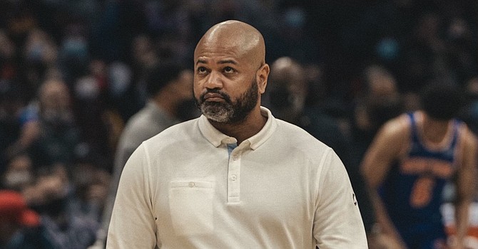 Cavaliers head coach J.B. Bickerstaff during the 2021-22 season. Rob Lorenzo/ESPN Cleveland