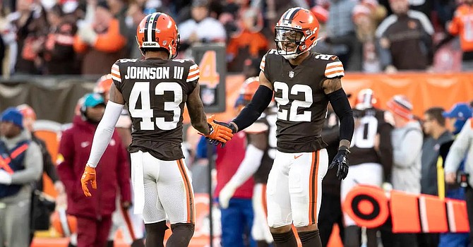 Safety John Johnson had to offer encouragement to Grant Delpit after his teammate called the Patriots game his worst game ever. (Associated Press)