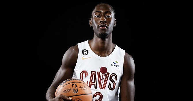 Cavaliers swingman Caris LeVert at the team's media day.