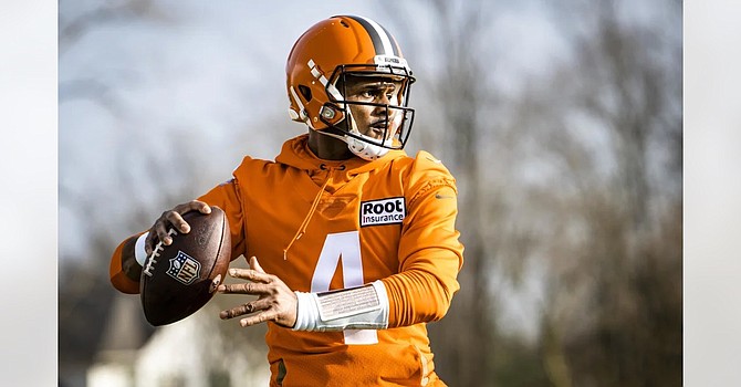 Deshaun Watson is pleased with his progress through three games in Kevin Stefanski's offense. (Cleveland Browns)