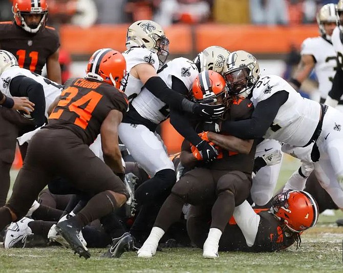 Saints-Browns: Christmas Eve Game Balls - Sports Illustrated New