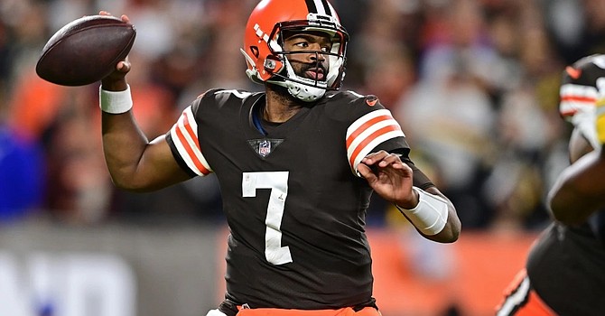 Jacoby Brissett's 4-7 record as Browns starter was among the best of quarterbacks who changed teams in 2022.