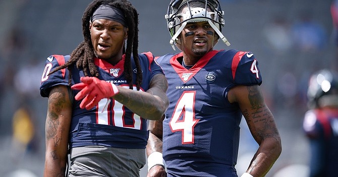 Will the Browns reunite Deshaun Watson with receiver DeAndre Hopkins? The former Houston Texan is a free agent after being released by the Arizona Cardinals.