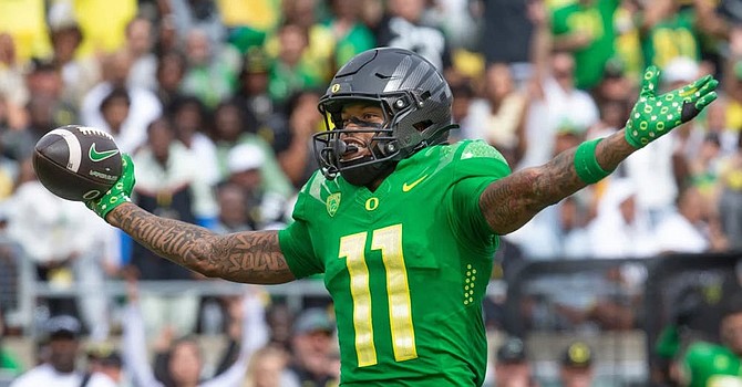 Oregon receiver Troy Franklin would be a welcome addition to the Browns in the draft -- but he won't be available if GM Andrew Berry trades away his second-round draft pick a third year in a row. (The Register-Guard)
