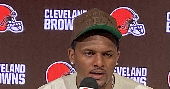 Deshaun Watson is throwing and not experiencing pain in his right shoulder, but doesn't know when he'll be 100 percent after surgery in November. He expects to be ready for the regular season. (TheLandOnDemand)