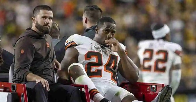 Nick Chubb's severe knee injury in the line of duty cost him about $9.5 million in 2024 expected earnings.