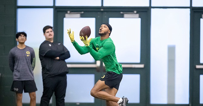 Oregon receiver Troy Franklin was my Browns mock draft choice from beginning to end.