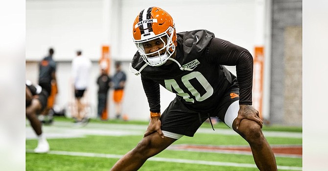 Bubba Ventrone surely will find a place for sixth-round pick Nathaniel Watson's size and speed on his revamped kickoff teams. (Cleveland Browns)