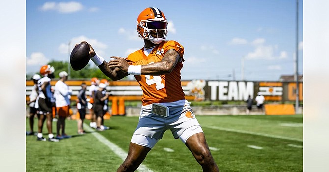 Kevin Stefanski said Deshaun Watson 'looks like himself' during workouts and OTA practices following shoulder surgery in November. (Cleveland Browns)