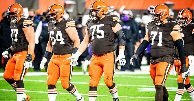 The Browns' offensive line once held a wide edge among their division rivals, but it has closed considerably in the last two years.