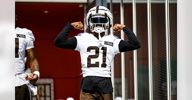 Denzel Ward doesn't think a shoulder injury will limit his reps this week. (Cleveland Browns)