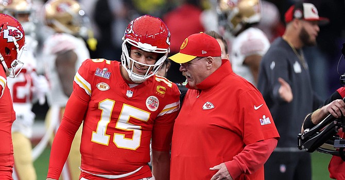 Since Andy Reid and Patrick Mahomes paired up, the Chiefs have a regular-season record of 87-25 and have won three Super Bowls in four appearances. They can be the first team to win three in a row this year. (Getty Images)