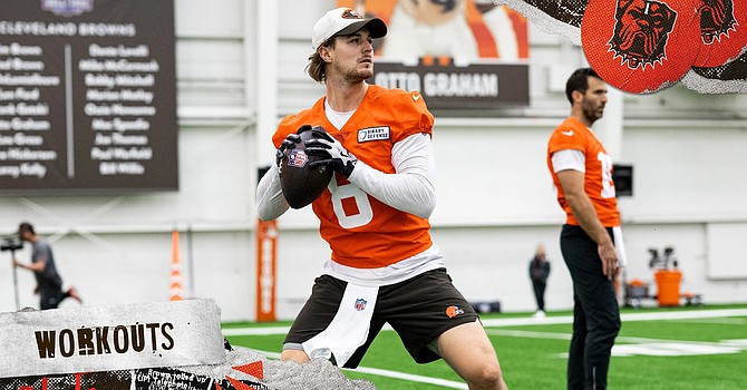 Whether it's Kenny Pickett or Joe Flacco as the opening game QB, the Browns will rank fourth in their division at that position as the 2025 season starts. (Cleveland Browns)