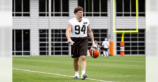 The Browns expect Mason Graham to be a more active pass rusher in their scheme than he was at Michigan. (Cleveland Browns)