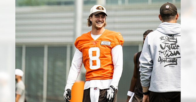 Kenny Pickett enjoyed his best day statistically on the last day of minicamp. (Cleveland Browns)